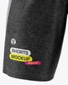 Heather Shorts Mockup - Front View