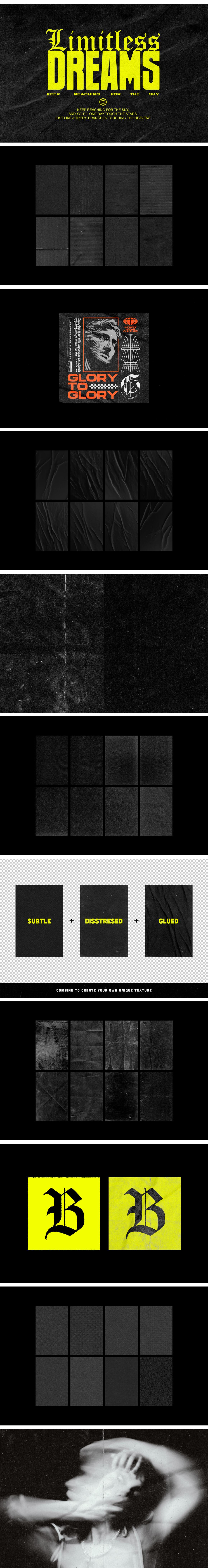 Black Assemblage: Paper Textures