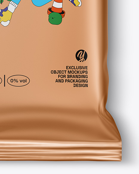 Metallic Snack Package Mockup