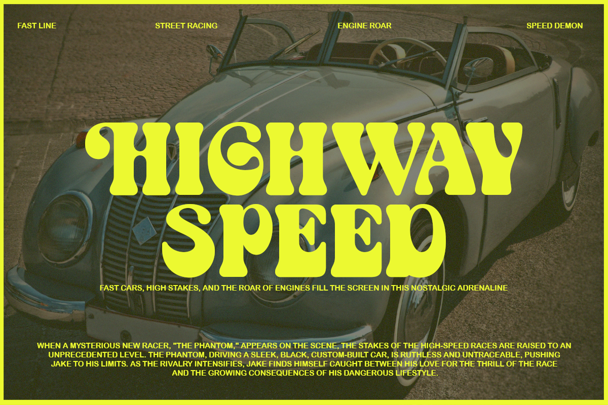 Cendolia | Groovy Retro Font