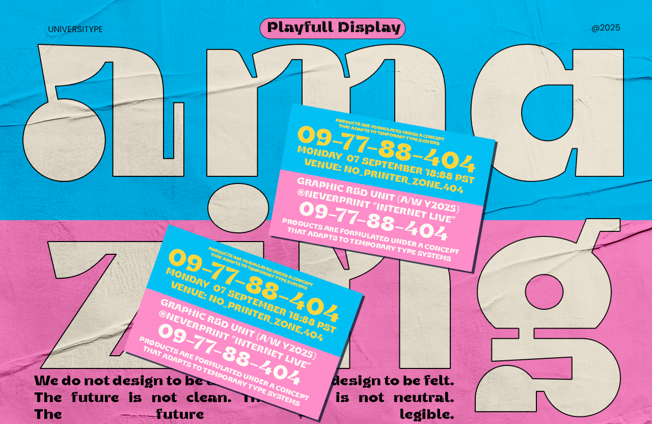 UT Geas - A Playful Display Font