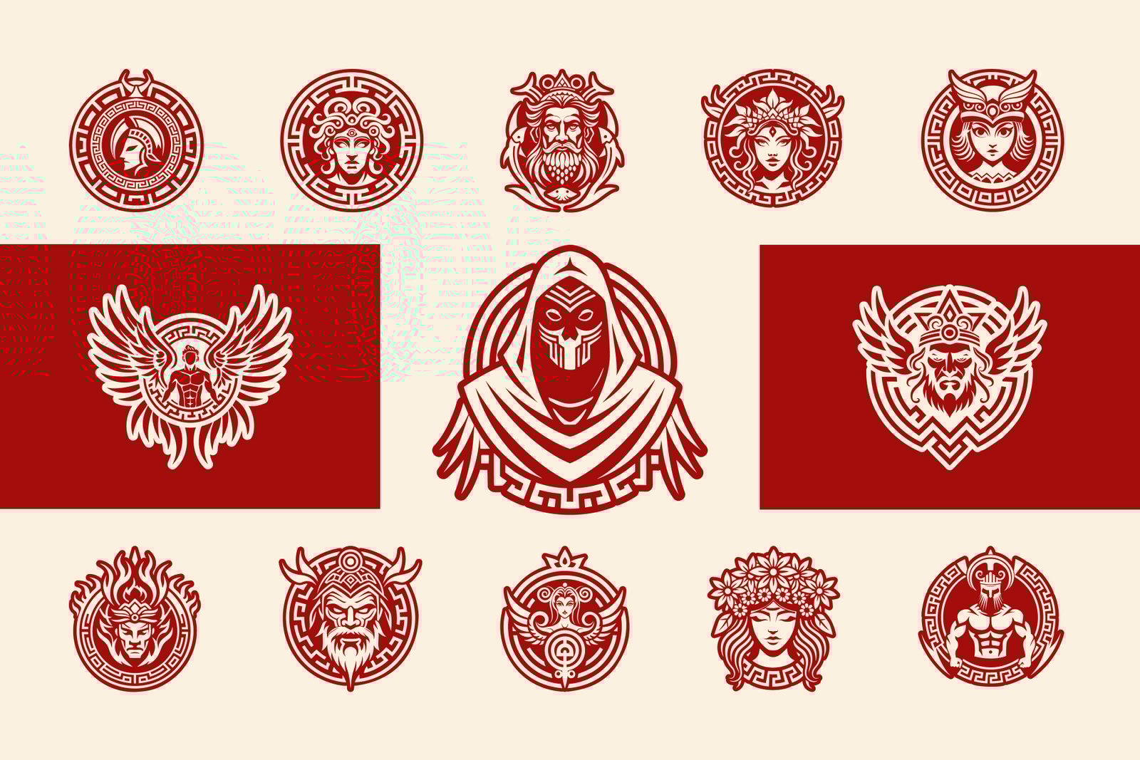 Greek God Symbols Set