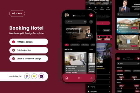 Caventra – Hotel Booking App Design Template