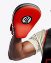 Afro-American Man Wearing Coach Boxing Kit Mockup