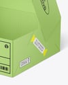 Opened Textured Cake Box Mockup