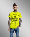 Man with Tattoos Wearing T-Shirt and Jeans Mockup