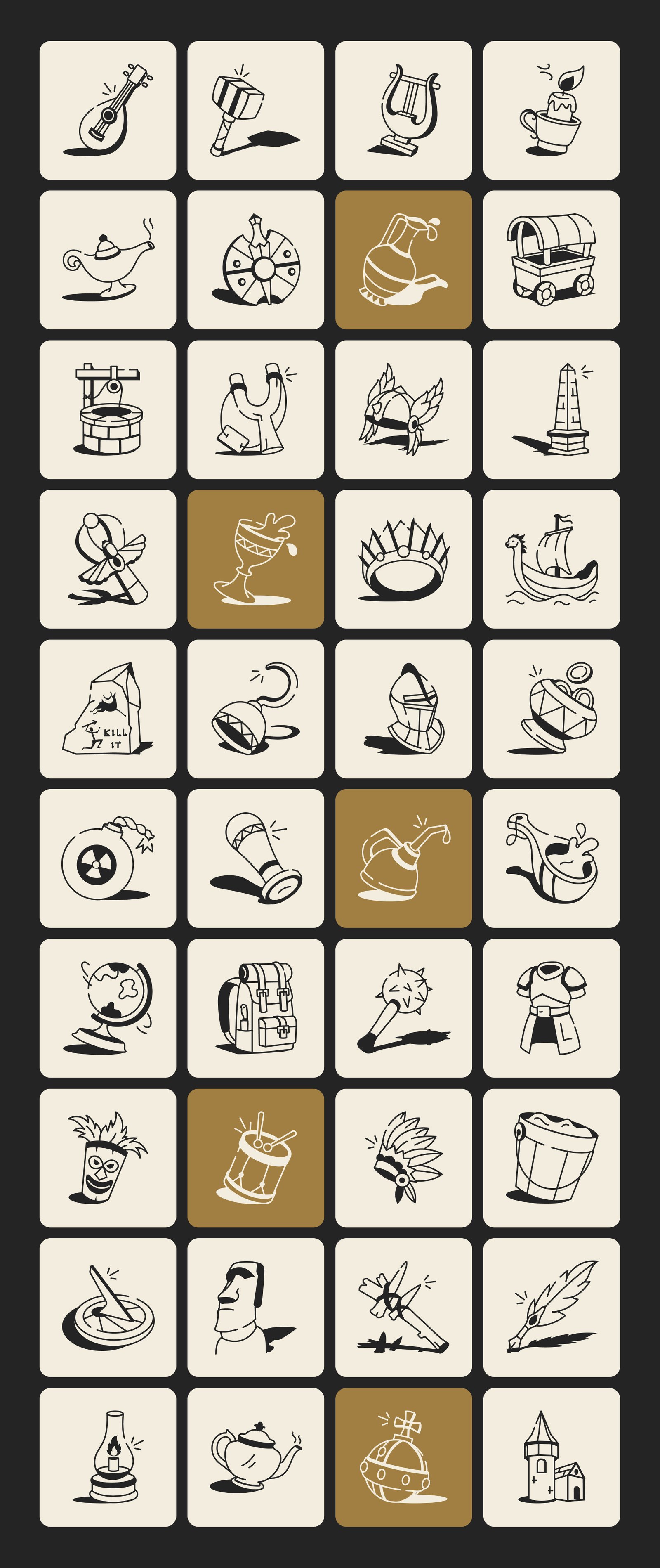 History Drawing Art Set