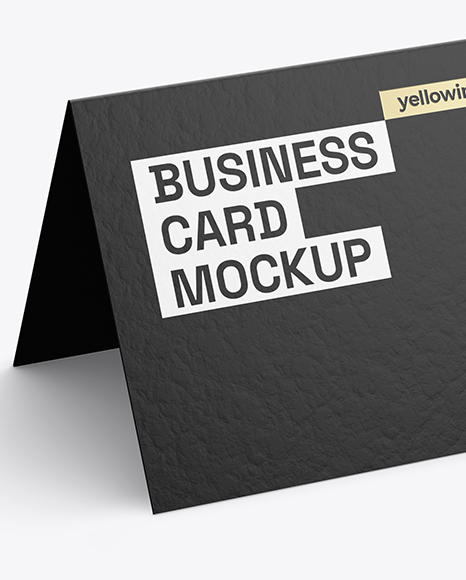 Paper Business Card Mockup