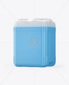 Transparent Plastic 5L Jerrycan Mockup