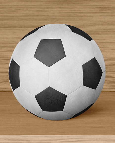 Soccer Training Kit Hanging inside a Wooden Locker Mockup