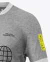 Heather T-Shirt Mockup - Half Side View