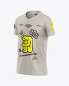 Kids V-Neck T-Shirt Mockup - Half Side View