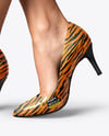 Pair of Pumps on Woman's Legs Mockup