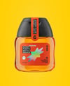 Plastic Bottle with Syrup Mockup