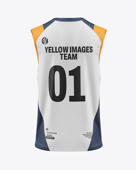 Training Sleeveless Jersey Mockup - Back View - Mockups