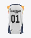Training Sleeveless Jersey Mockup - Back View