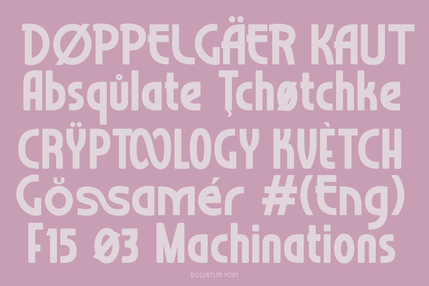 Dogurtlen Art Deco Font