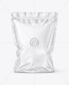 Transparent Clear Plastic Stand-Up Pouch Mockup