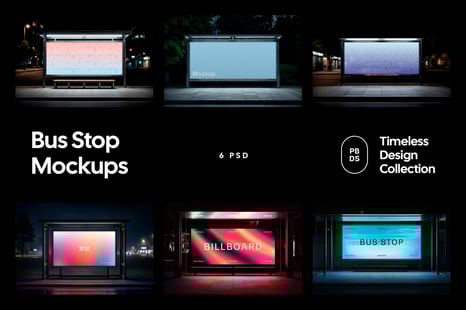 Bus Stop Mockups - Product Mockups