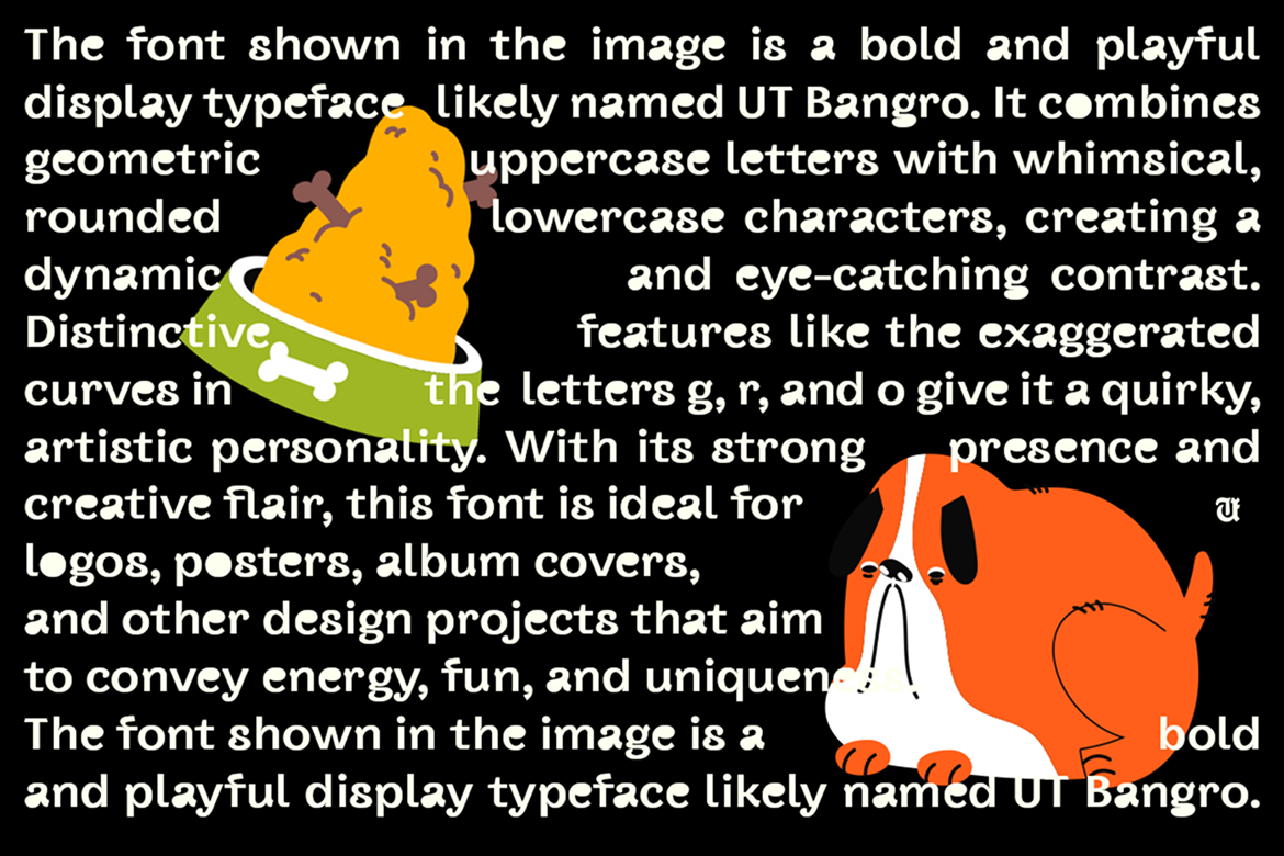 UT Bangro - A Bold Display Font