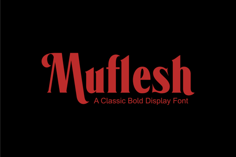 Muflesh - A Classic Bold Typeface - 80s font