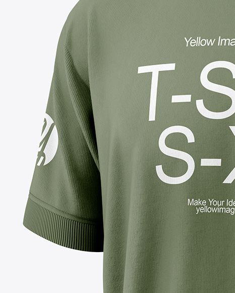 T-Shirt Mockup - Half Side View