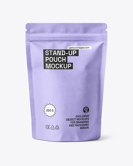 Kraft Stand Up Pouch Mockup
