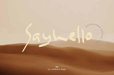 Sayhello Brush Script