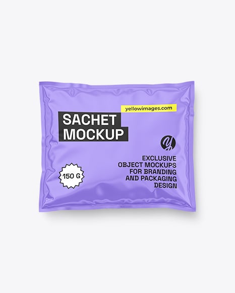 Glossy Sachet Mockup - Pin+On+Sachet+Mockups