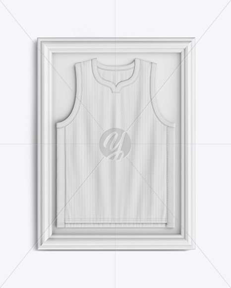 Basketball Jersey in Frame Mockup