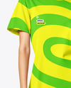 Young Woman Wearing Short Sleeve Dress Mockup