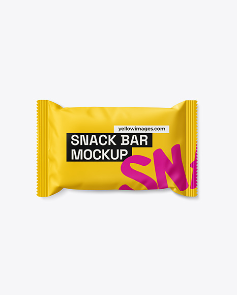 Matte Snack Package Mockup