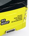 City Bus Mockup - Front Half Side View