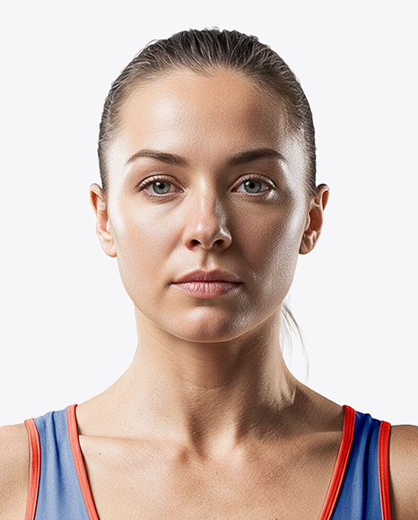 Woman Wearing Weightlifing Suit Mockup