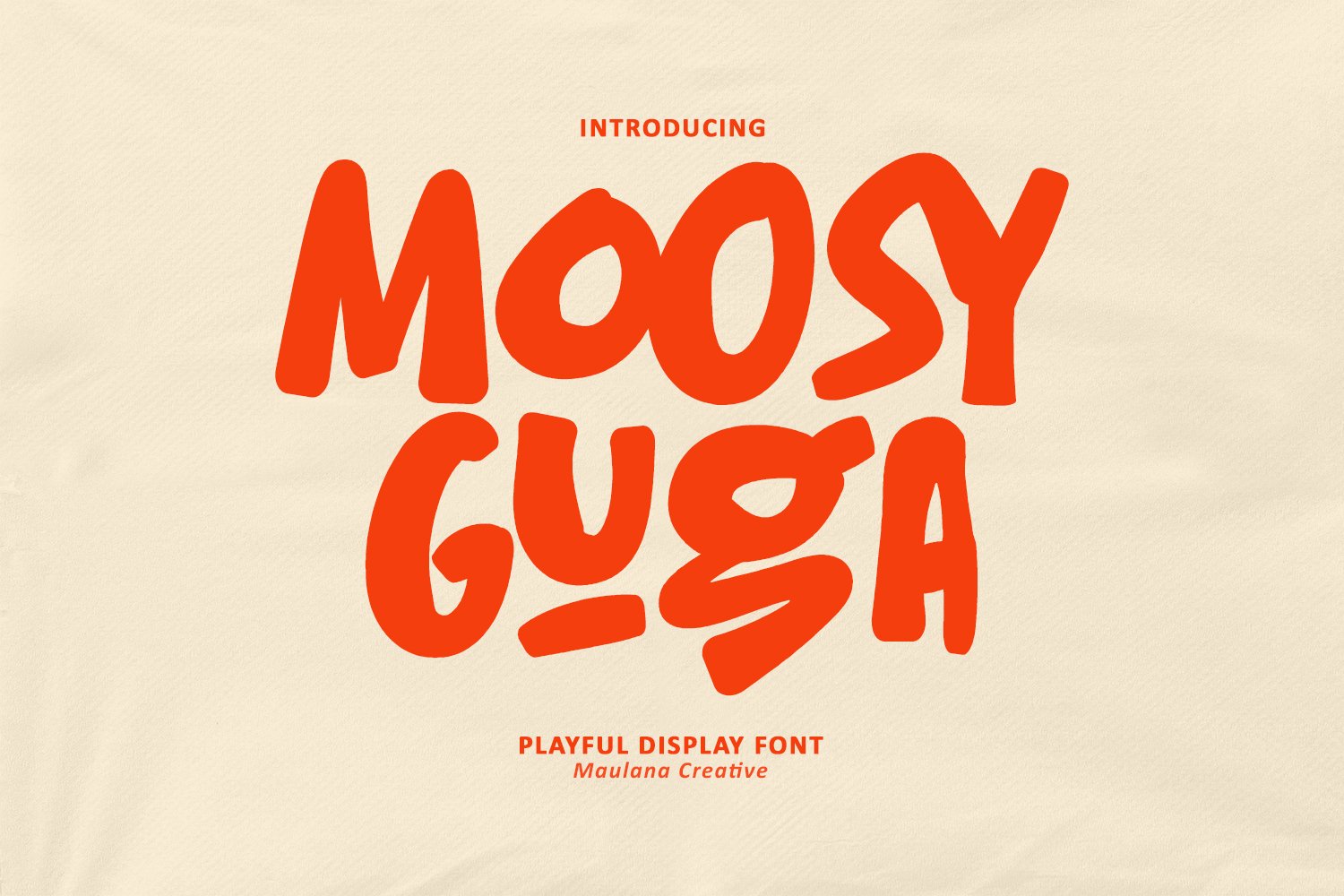 Moosy Guga Playful Display Font