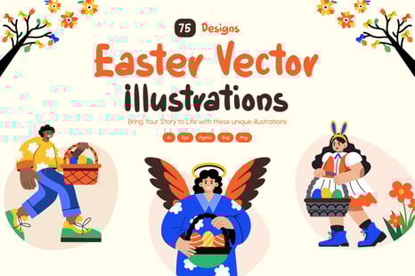 Easter Vector Illustration Art
