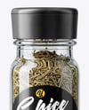 Glass Spice Jar with Rosemary Mockup