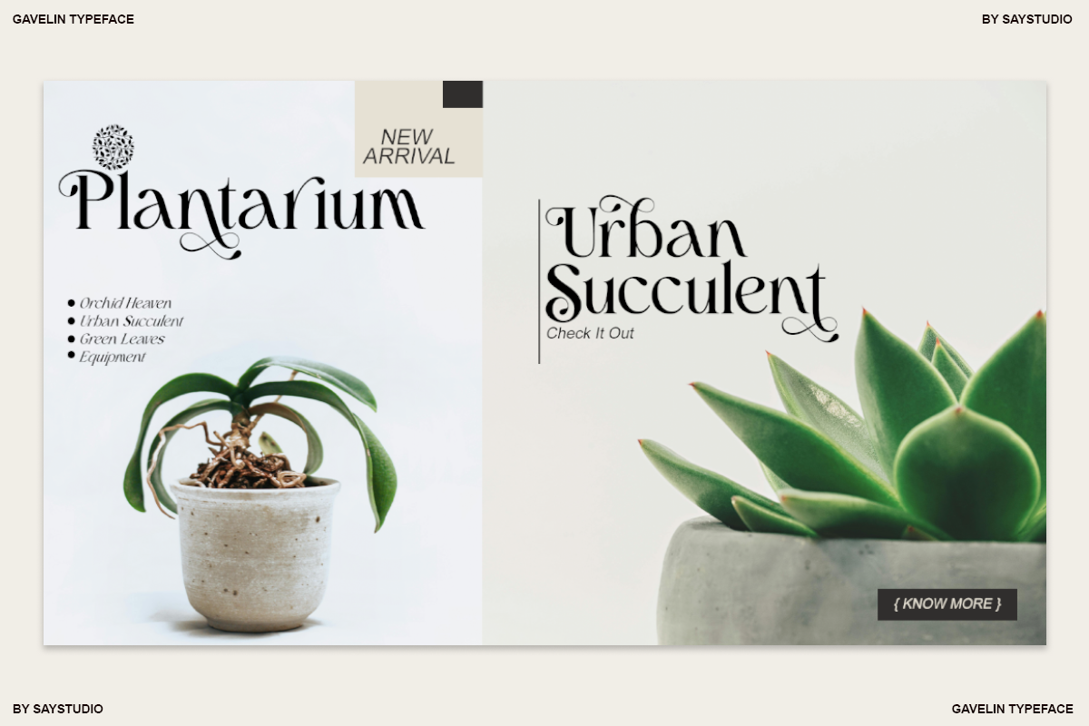 Gavelin - Luxury Serif Font