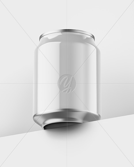 Aluminium Can With Glossy Finish Mockup