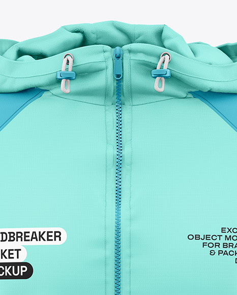 Men's Windbreaker Jacket Mockup