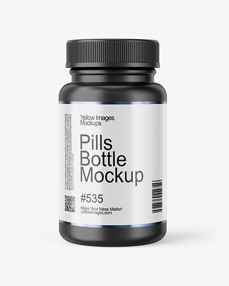 Plastic Pill Bottle Mockup
