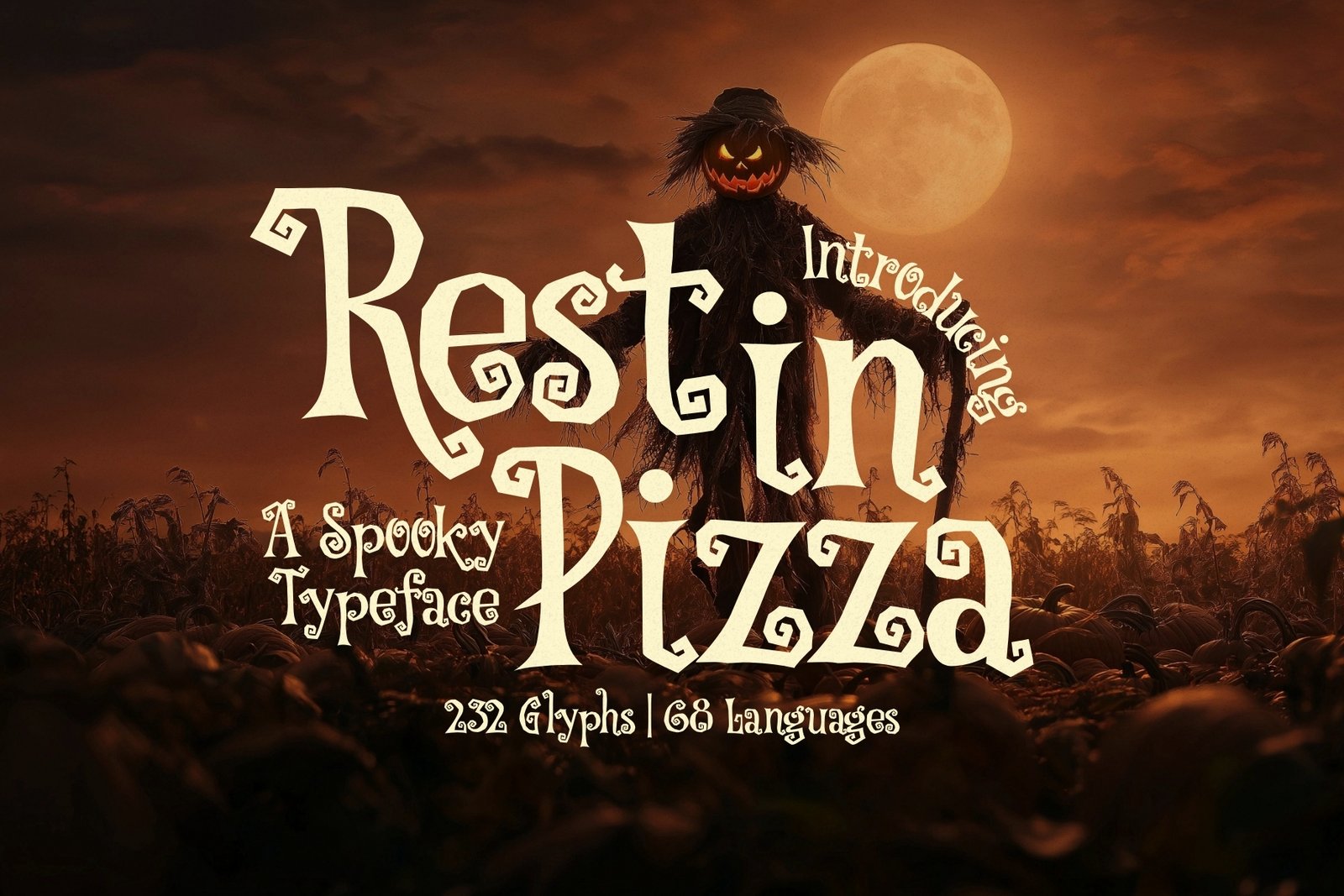 Rest in Pizza - Spooky Typeface