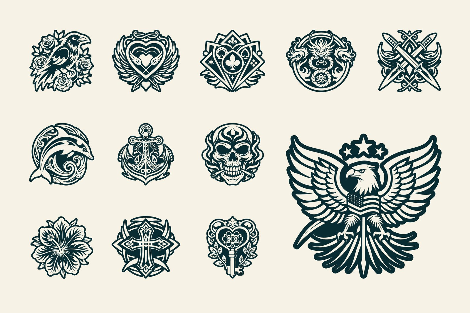 Old School Tattoo Symbols