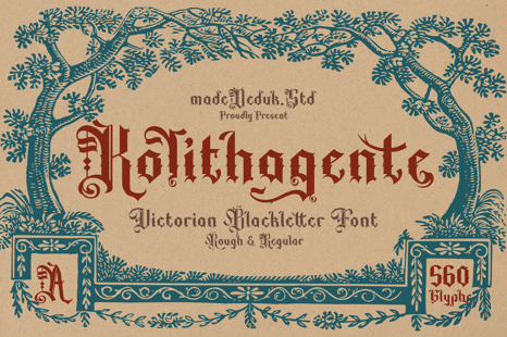 Kolithagente Blackletter Font - Fonts