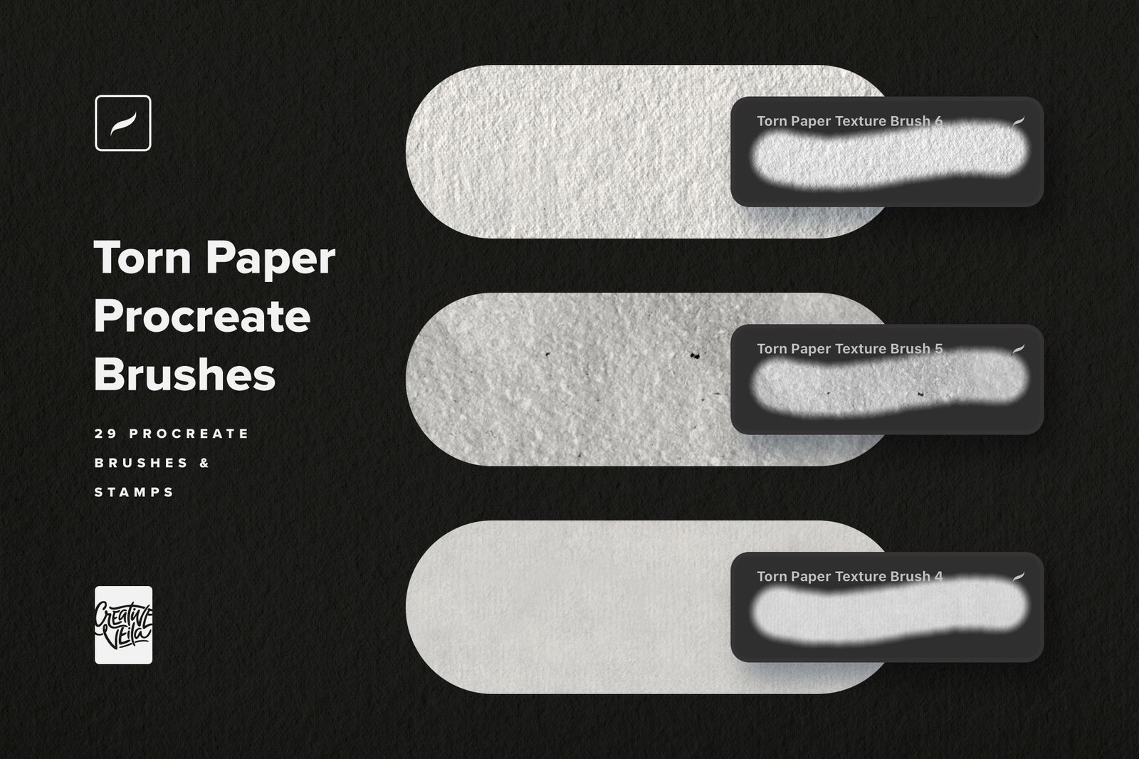 Torn Paper Procreate Brushes