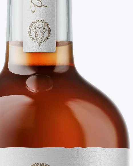 Cognac Bottle Mockup