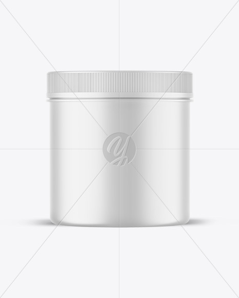 Matte Protein Jar Mockup