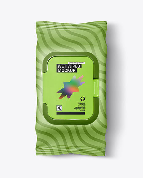 Wet Wipes Pack Mockup