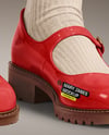 Mary Janes with Socks on Woman's Legs Mockup