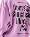Man Wearing an Oversize Sweatshirt and Jeans Mockup
